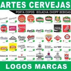 Artes Vetores Cervejas Bebidas Porta Copos Bolacha Chopp