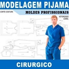 Modelagem Pijama Cirrgico Molde Digital Arquivos Corel