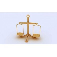 Vetor Balana Da Justia 3d Dxf 
