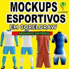 Pack Mockup Espotivo Cdr Mockups Em Corel Draw