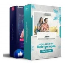 Pack 50 Artes Refrigerao Editvel Photoshop Psd