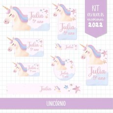 Arquivo De Corte Etiqueta Escolar Unic�rnio 17 Studio E Pdf