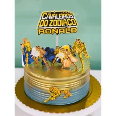 Arquivo De Corte - Topo De Bolo - Cavaleiros Do Zodaco