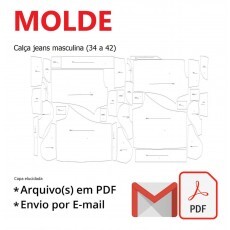 Molde Cala Jeans Masculina (34 A 42)