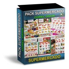 Pack Artes Edit�vel-supermercado/encarte/tabloide(coreldraw