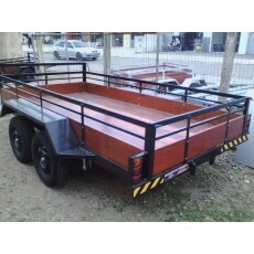 Projeto Carretinha Carga/plataforma Transp Tampas Flatdeck
