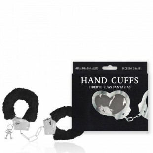 Algemas Pelúcia Regulável com Chaves - Hand Cuffs