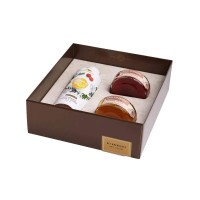 Kit Breakfast (Ch� Lichia / Gel. Amora / Gel. Morango) Casa madeira