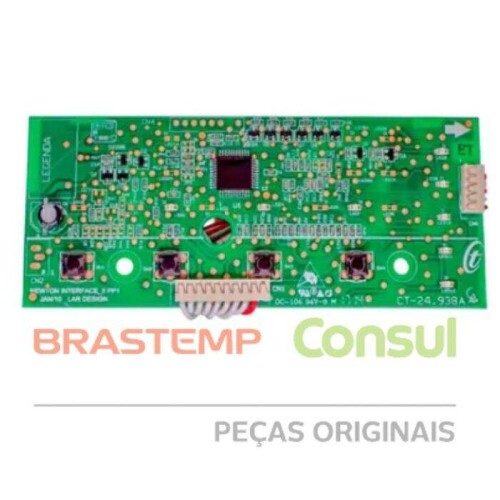 PLACA INTERFACE BIVOLT W10344774 LAVADORA