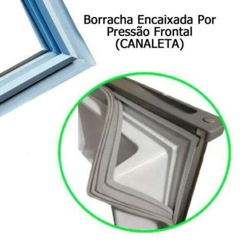 Gaxeta Borracha Geladeira Brastemp Consul Original Crm49a Brm49 W10223009 - 55x66