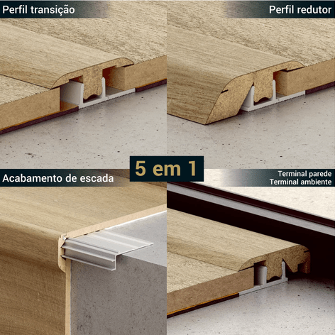 PERFIL INCIZO 5 EM 1 QPR 1574 NEW OAK - QUICK STEP