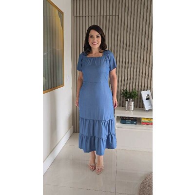 Vestido Aisla Azul