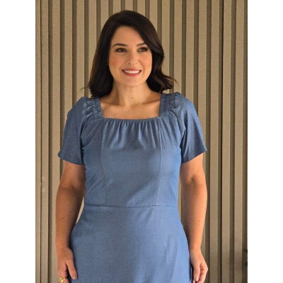 Vestido Aisla Azul