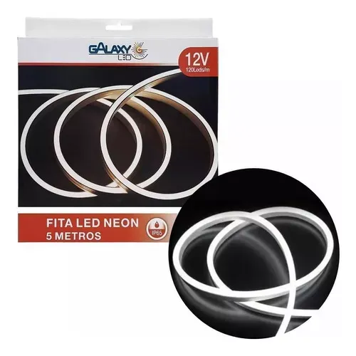 FITA LED NEON 12W 12V IP65 6500K 5MTS GALAXY LED