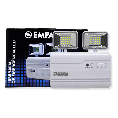 Luminria de Emergncia Slim 600 Lmens Empalux