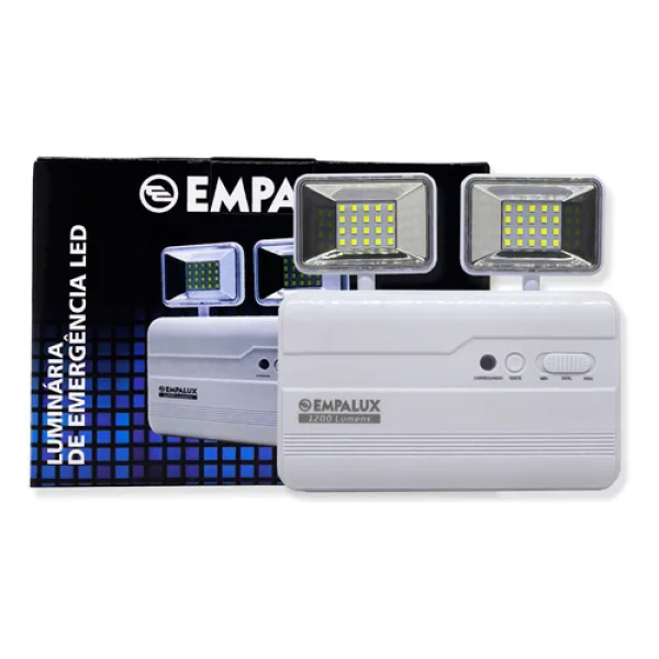 Luminria de Emergncia Slim 600 Lmens Empalux