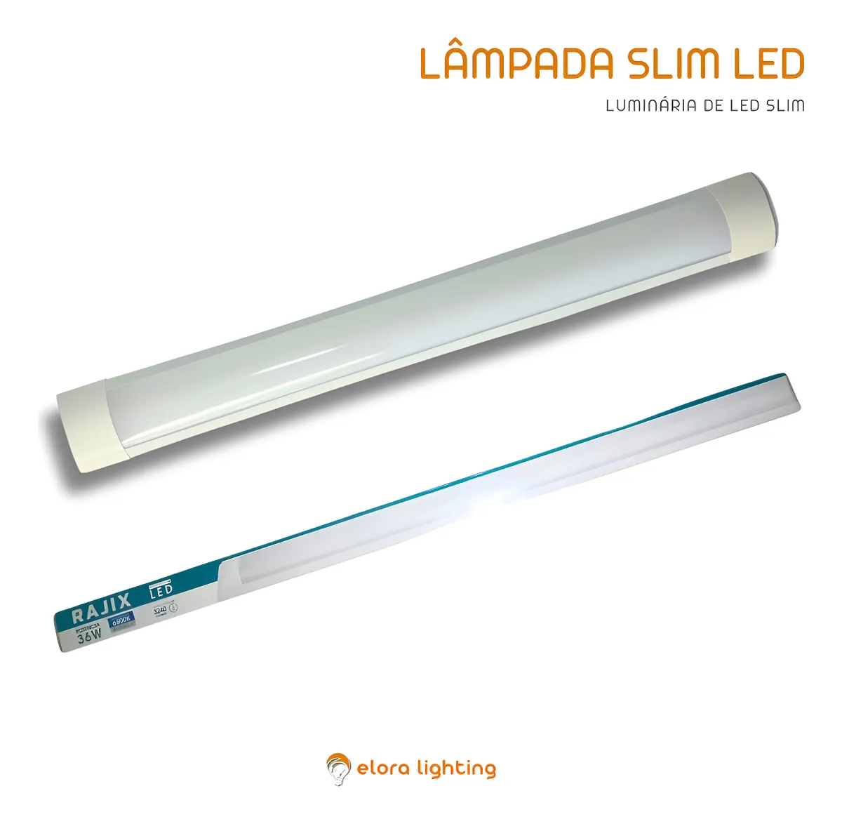 LUMINARIA LED 36W 6500K 3240LM RAJIX - Dunquer Comércio de