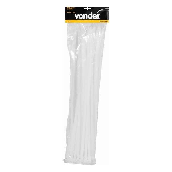 Abraadeira de nylon, branca, 640mmx12,0mm,100 peas