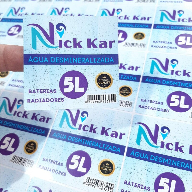 Etiquetas Personalizadas Adesivas Papel Couch Brilho Diversos Formatos 8x4 cm - 1000 unidades