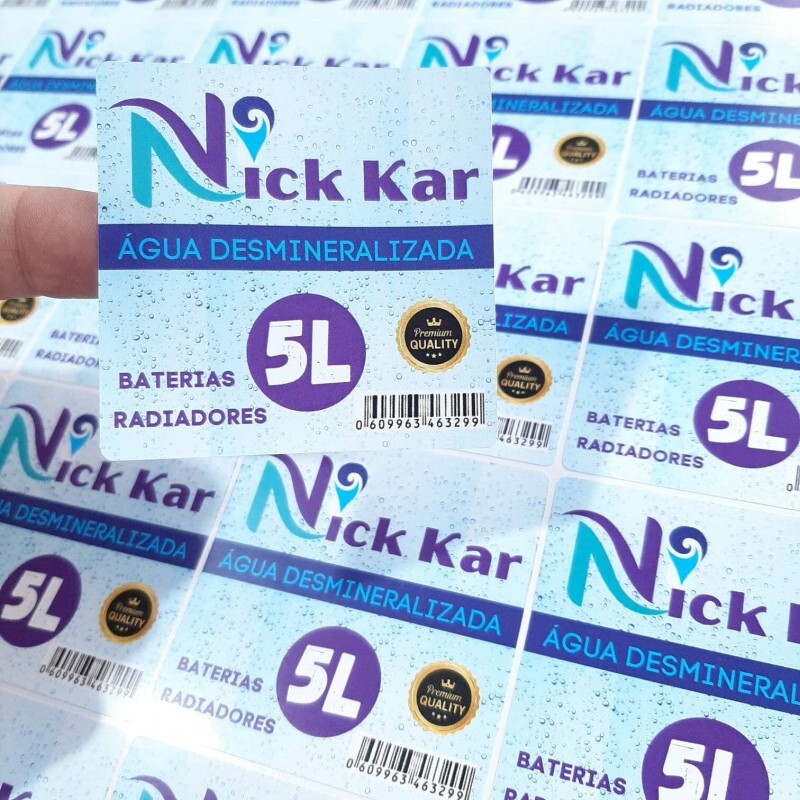 Etiquetas Personalizadas Adesivas Vinil Branco  Prova Dgua Diversos Formatos 7x5 cm - 500 unidades