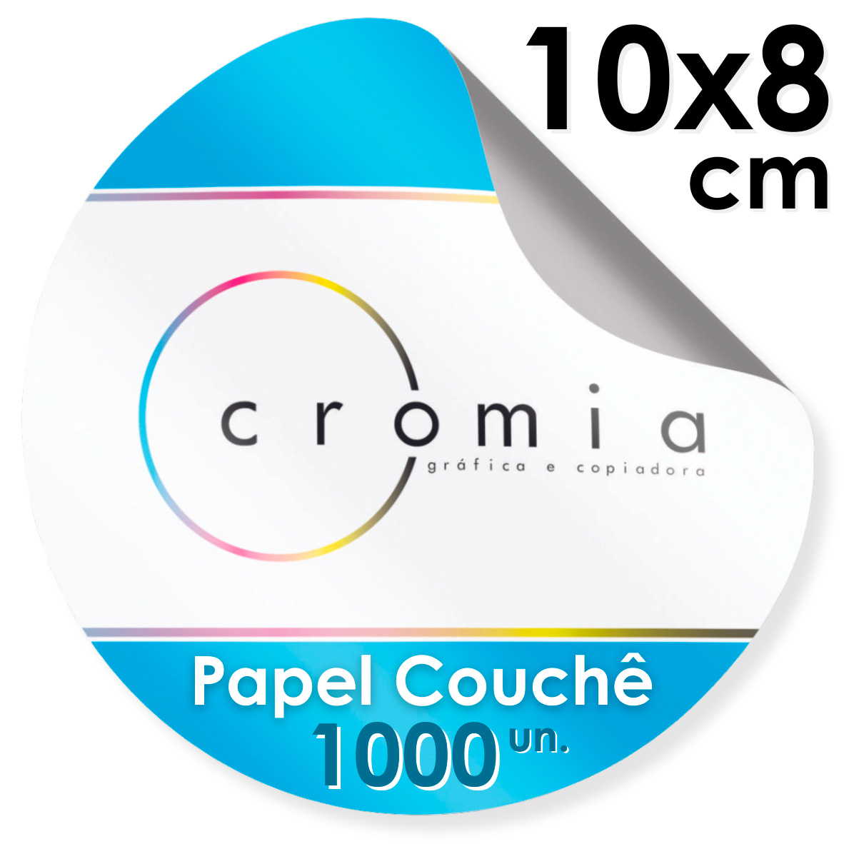 Etiquetas Personalizadas Adesivas Papel Couch Brilho Diversos Formatos 10x8 cm - 1000 unidades