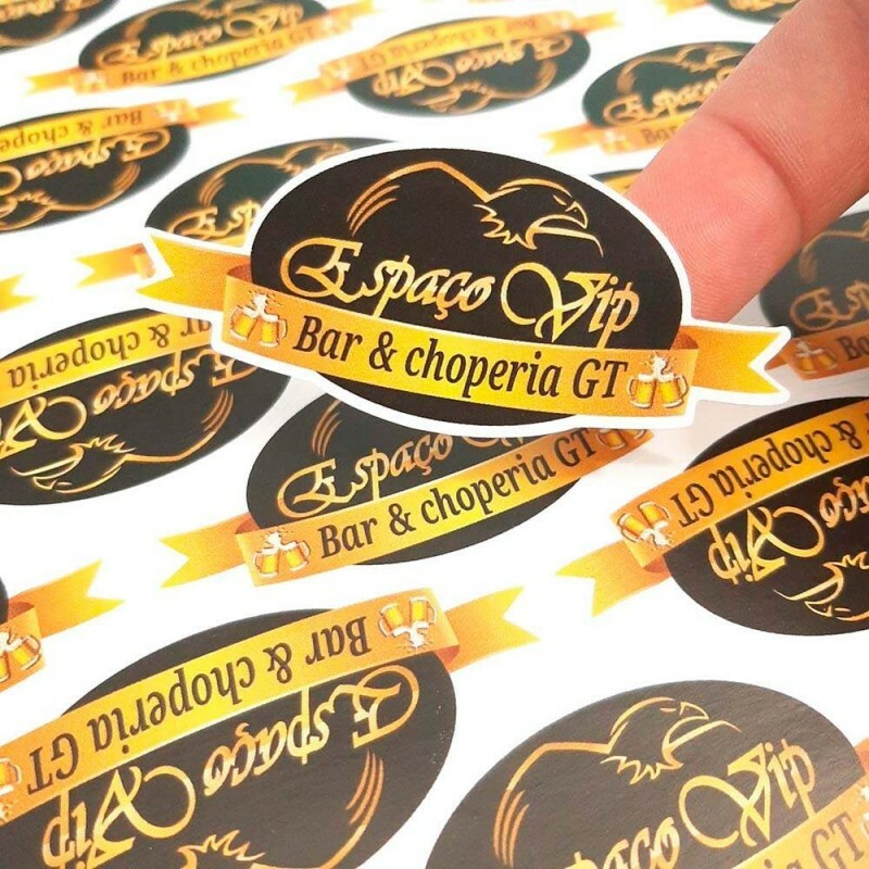 Etiquetas Personalizadas Adesivas Vinil Transparente  Prova Dgua Diversos Formatos 5x5 cm - 3000 unidades