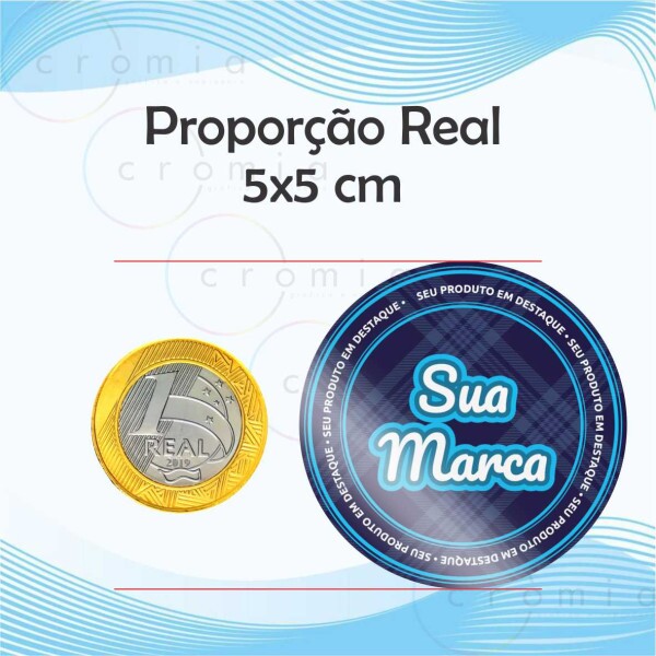 Etiquetas Adesivas Personalizadas 1000und.5x5cm