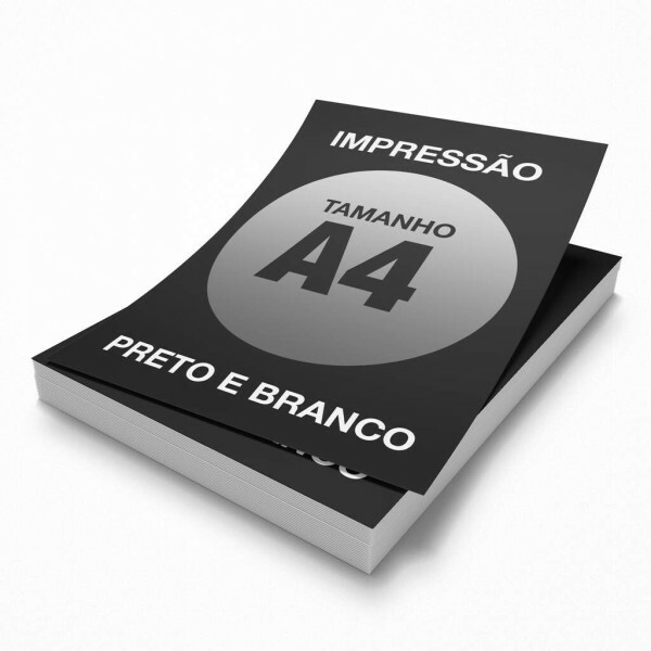 Impress�o Preto e Branco em Papel Sulfite Tamanho A4