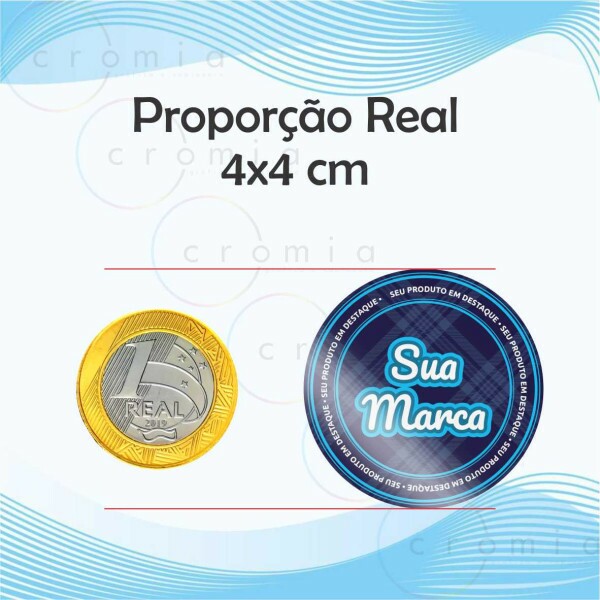 Etiquetas Adesivas Personalizadas 2000und.4x4cm