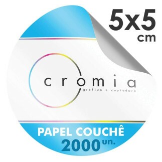 Etiquetas Adesivas Personalizadas 2000und.5x5cm