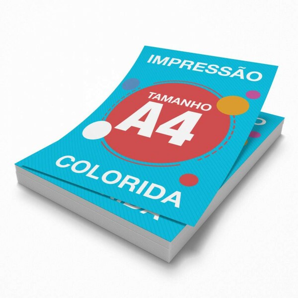 Impress�o Colorida em Papel Sulfite Tamanho A4