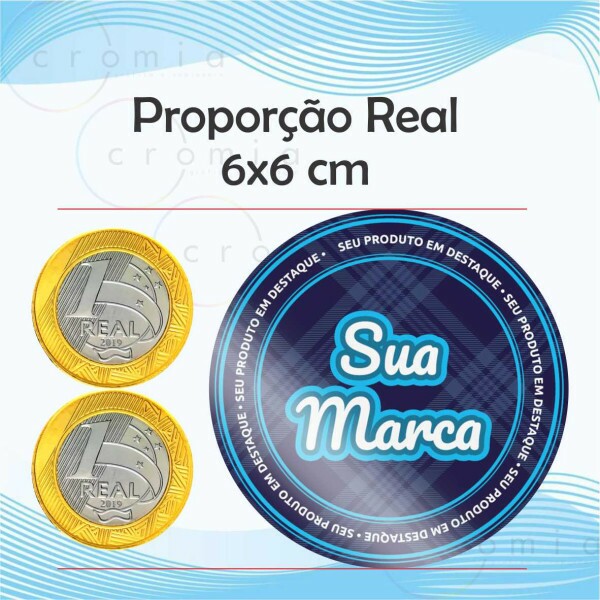 Etiquetas Adesivas Personalizadas 1000und.6x6cm
