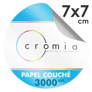 Etiquetas Adesivas Personalizadas 3000und.7x7cm