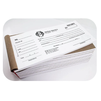 Tal�o de Recibo Personalizado 20x10 cm