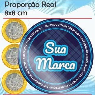 Etiquetas Adesivas Personalizadas 1000und.8x8cm
