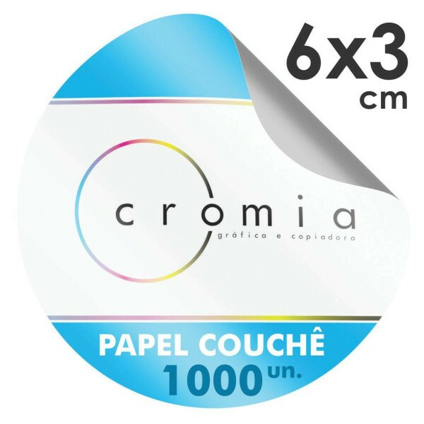 Etiquetas Adesivas Personalizadas 1000und.6x3cm