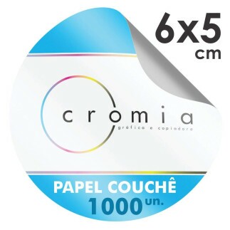 Etiquetas Adesivas Personalizadas 1000und.6x5cm