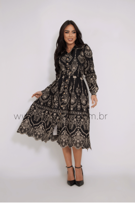 Vestido Paola Preto