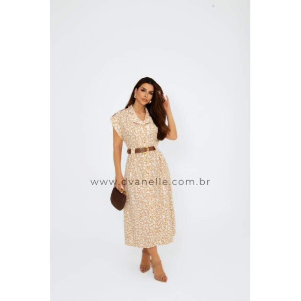 Vestido Laura Marrom