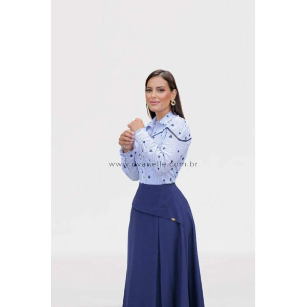 Saia Celine Azul