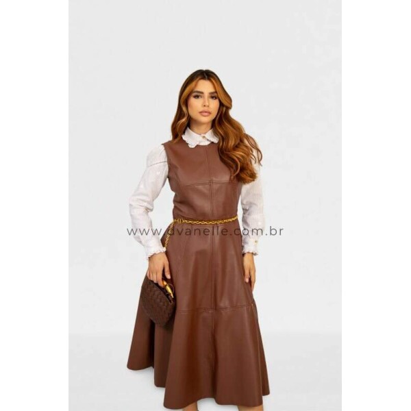 Vestido Camila Marrom