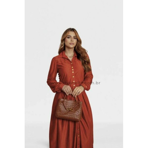 Vestido Paloma Terracota