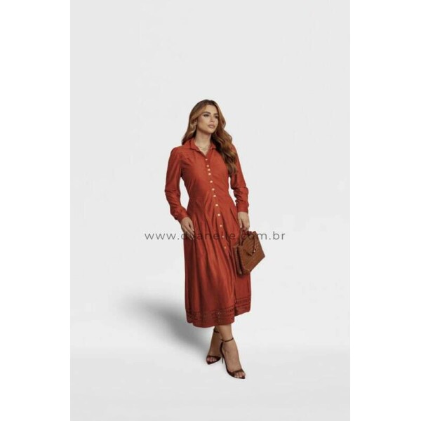 Vestido Paloma Terracota