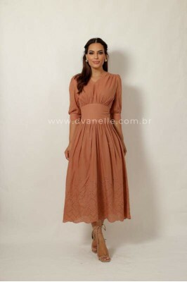 Vestido Camile Bege