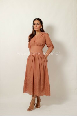 Vestido Camile Bege