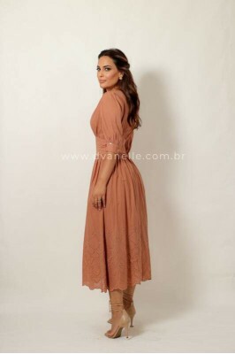 Vestido Camile Bege