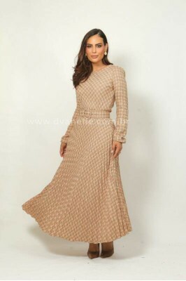 Vestido Catarina Bege