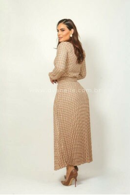 Vestido Catarina Bege