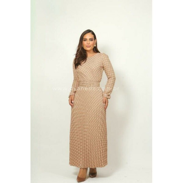 Vestido Catarina Bege