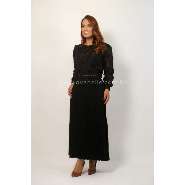 Vestido Antonieta Preto